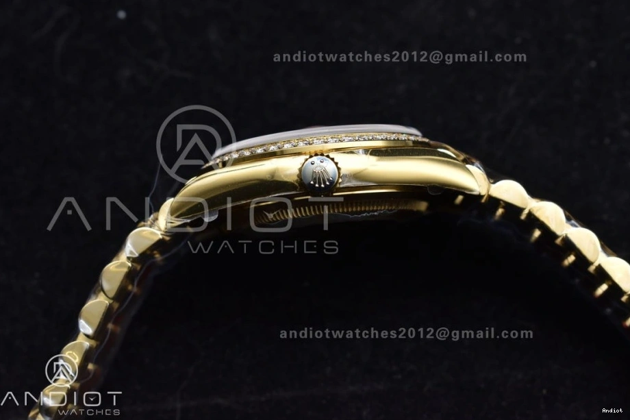 Best Edition Carnelian on Dial Date Red Bracelet YG 36 1:1 A2836 YG Day RAF 1202